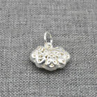 2 Sterling Silver Longevity Lock Charms 925 Silver Lock Pendants for Necklace