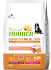 Natural Trainer Sensitive No Gluten Cibo per Cani Puppy&Junior con Salmone - 3kg