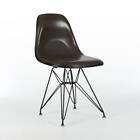 Herman Miller Eames Chair Brown Vinyl Original DSR Black Dining Side Shell