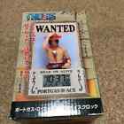 One Piece Wanted Voice Clock Ace Unused Japan The box is a bit damaged