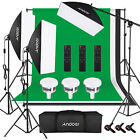 Andoer Studio Fotografie Licht Kit 50x70 Softbox 85W LED Licht Beleuchtung Set