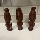 MCM Three Wise Monkeys In Teak Wood