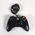 Microsoft Xbox 360 Wired Controller Official Black PC SPARES REPAIR LB RB BROKEN