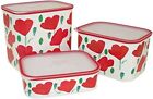 TUPPERWARE SET TUTTOFRESCO PAPAVERI  3 PEZZI