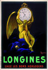 OROLOGI LONGINES POSTER PUBBLICITÀ ANNI  30 LEONETTO CAPPIELLO 70 x 50 cm