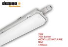 PLAFONIERA STAGNA DISANO THEMA LED 45W 7065 Lumen 1260mm IP66 4000K NATURALE