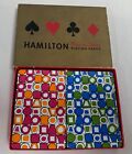 Vtg Modern Eames Era HAMILTON Plastic Coated United States Playing Cards (A4)