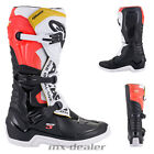 Alpinestars Tech 3 Stivali Nero Fluo Rosso Motocross Enduro Cross Stivali