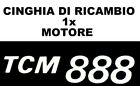 ★CINGHIA DI RICAMBIO MOTORE 1 x PROIETTORE 8 mm SUPER 8 mm TCM 888 TCM MACH ★