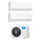 Climatizzatore Midea Dual Split Elegance 12000+12000 Con M2oe-18Hfn8-Q