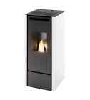 STUFA A PELLET CANALIZZATA PUNTO FUOCO "CINZIA" BIANCO 10 KW