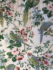 Pair Vintage Country House greef Winchester Garden Parrot Curtains 64” Drop