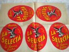 Buvez La Selecta Beer old advertising shop window decal sheet transfer 50s