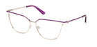 Montature viola occhiali da vista donna Guess colorati metallo montatura cat eye