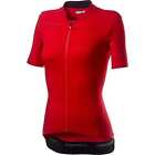 Castelli Anima 3 Womens Cycling Jersey Red Short Sleeve Reflective Bike Ride Top