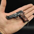 Mini Pistola Giocattolo Beretta 92F Da Collezione Portachiavi metallo Scala 1:3