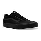 VANS Womens Ward Mono Canvas Trainers (Black)