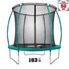 Tappeto Elastico Diametro 183 cm Bambini Rete Sicurezza Trampolino da Giardino