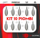 10X PIOMBO DA PESCA OLIVA CON GIRELLA PERA BOLENTINO CARP FISHING MARE LAGO SURF