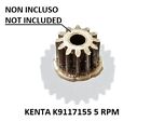 Ingranaggio rinforzato nylon motoriduttore stufa a pellet Kenta K9117155 5 rpm