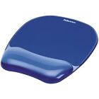 Fellowes Leonardi Mousepad con poggiapolsi Crystal Gel -  azzurro