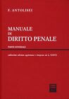 9788814200847 Manuale Di Diritto Penale Parte Generale - Antolisei francesco