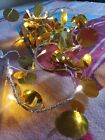 Luci di Natale * Ghirlanda Luci e Specchi Oro * minilucciole LED