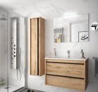 Mobile bagno sospeso in legno rovere ostippo 80 cm