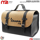 BORSA A VALIGIA PELLE NERA E IUTA PORTAPACCHI PIAGGIO VESPA PK XL PX SPECIAL