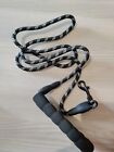 Guinzaglio per Cani Nylon Riflettente Nero 150cm