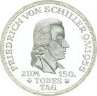 BRD Gedenkmünze 5 DM 1955 F Friedrich von Schiller Silber PP J 389