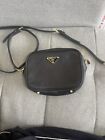 Leather crossbody bag Prada Black in Leather