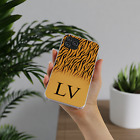 Personalised Initial Phone Case For iPhone 13/12/11 Zebra/Leopard/Cow Hard Cover