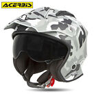 CASCO ACERBIS JET ARIA STREET URBAN CON VISIERINO PER MOTO SCOOTER TRIAL QUAD