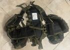 gilet tattico softair backpack tactical load bearing 8 tasche, color woodland