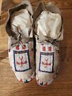 Vintage Cheyenne beaded mocassins