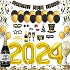 Decorazioni Capodanno 2024 Set XXL, Festone Buon Anno Happy New Year, Palloncini