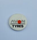 Vintage Avon Tyres Round Pin Badge