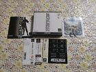 Metal gear solid 1 ps1 PlayStation psx psone Jap  spine card completo