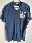 ABERCROMBIE & FITCH MENS   XXL  2XL  BLUE   T SHIRT   GOOD USED CONDITION