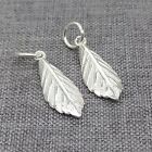 6pcs of 925 Sterling Silver Shiny Leaf Charms Nature Tree Leaf Pendant