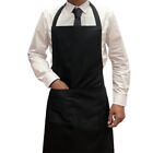 GREMBIULE NERO PER CHEF CUCINA BAR RISTORANTE MACELLERIA CATERING ABITI UNISEX