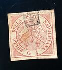 Naples C.1858, 1/2 grain carmine, in excellent condition.