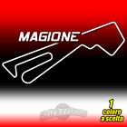 ADESIVO PVC CIRCUITO MAGIONE prespaziato auto moto sticker