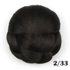 Women Hair Chignon Braided Hair Bun Chignon Clip In Hairpieces Extension