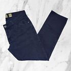 JECKERSON Jeans Uomo Toppe Blu Scuri Quadri Raro Design Taglia 32 W32 / 46 ITA