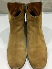 Isabel Merant Dicker Ankle Boots Sand Brown Suede Calfskin Leather  UK 7