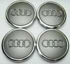 4 tappi Grigio coprimozzo 60mm compatibili con audi  A3 A4 A5 A6 A7 S5 S6 S7