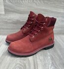 Timberland Boots Women s Size Uk 6 Red / Burgundy Classic Suede Walking Boot