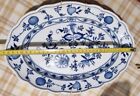 Grande piatto ovale porcellana Meissen Blue Onion